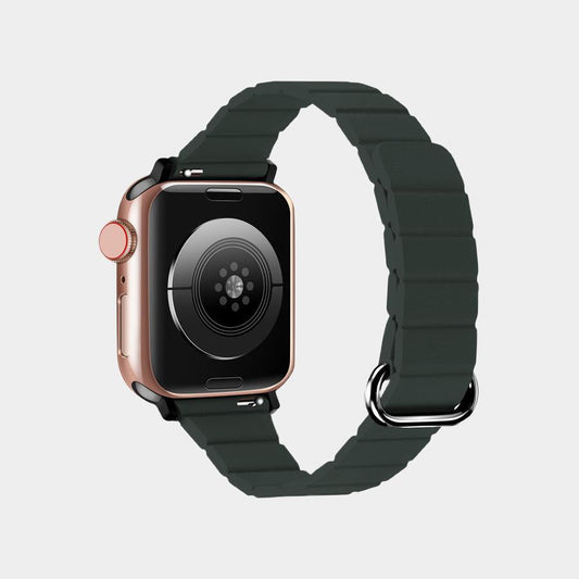 Magnetic Lychee Grain Leather Band For Apple Watch