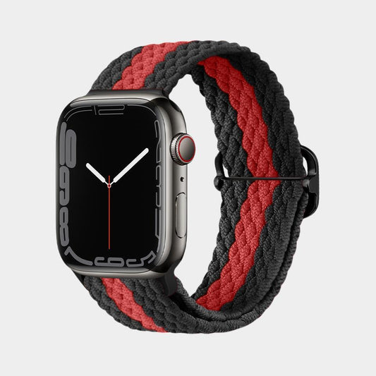 Multicolor Nylon Braided Buckle Band For Apple Watch